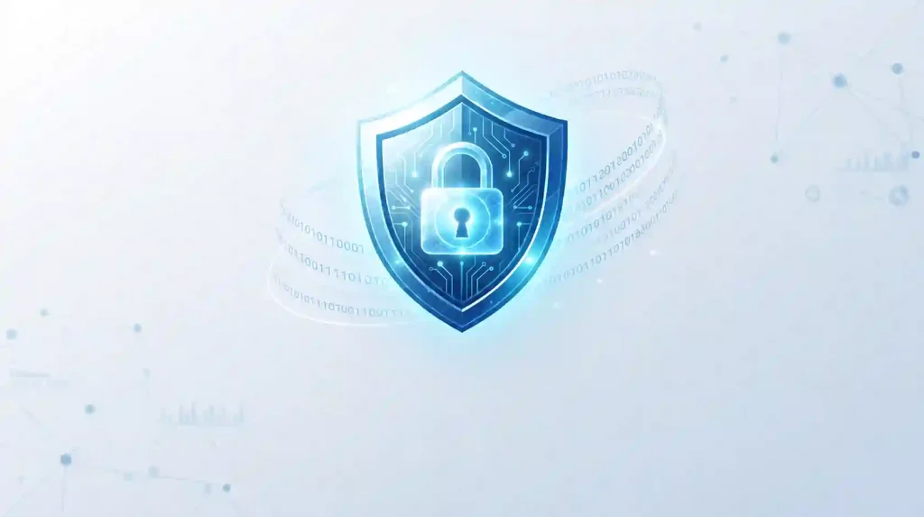compressed_Digital security shield with circuit elements compressed_Digital security shield with circuit elements