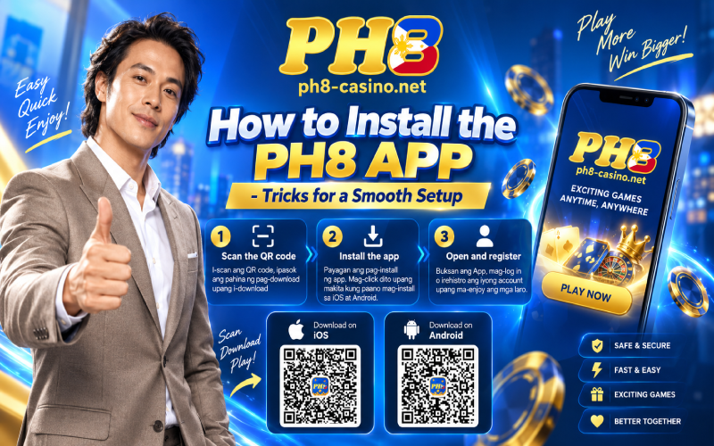 how to install the ph8 app